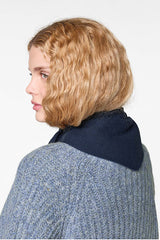 BLUE WOOL NECK WARMER