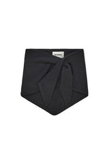 BLACK WOOL NECK WARMER