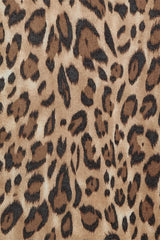 BROWN LEOPARD SCARF