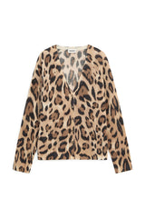 BROWN LEOPARD CARDIGAN