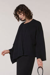 BLACK MESH CAPE