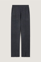 GREY MILANO KNIT CIGARETTE TROUSERS