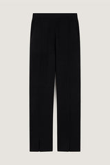 BLACK MILANO KNIT CIGARETTE TROUSERS