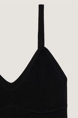 BLACK LONG KNIT DRESS