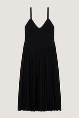 BLACK LONG KNIT DRESS