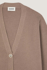 BROWN SHORT MILANO KNIT JACKET