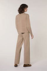 BROWN SHORT MILANO KNIT JACKET