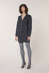 GREY SHORT MILANO KNIT JACKET