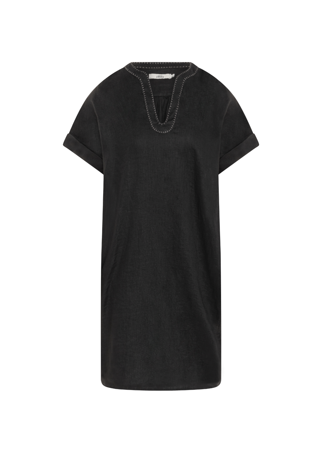 NORALIE DARK GREY LINEN DRESS Espace S