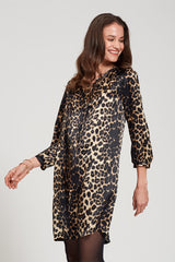 LISBOA ANIMAL PRINT VISCOSE DRESS