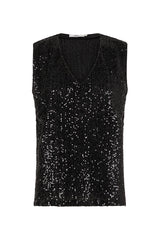 TANITA OA SEQUINNED TOP