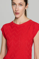 RED ARROW TEXTURED TOP