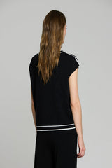 BLACK LOOSE MILANO SWEATER
