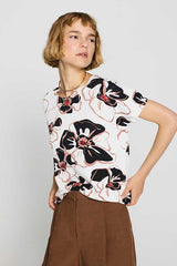 ECRU FLORAL PRINT TOP