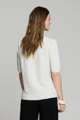 ECRU ARROW TEXTURED JUMPER