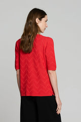 RED ARROW TEXTURED JUMPER