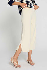CREAM MILANO KNIT TROUSERS