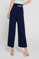 BLACK MILANO KNIT TROUSERS