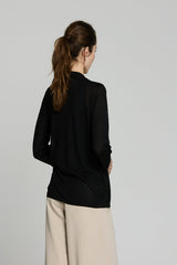 BLACK LUREX OPENWORK TWINSET