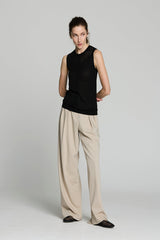 BLACK LUREX OPENWORK TWINSET