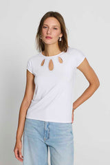 TEARDROP CUT OUT T-SHIRT
