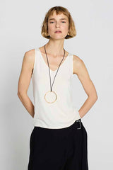 ECRU BASIC SLEEVELESS TOP