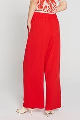 RED LOOSE TROUSERS
