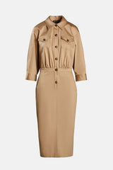 PALGIO BEIGE SHIRT DRESS