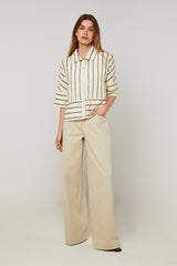 STRIPED SHORT SLEEVE SHIRT