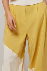 TWO TONE WIDE LEG TROUSERS