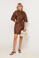 BELTED SHIRT DRESS