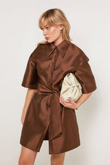 BELTED SHIRT DRESS