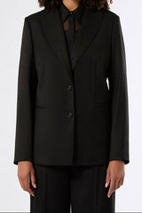 GIULIVA BLACK FLANNEL BLAZER