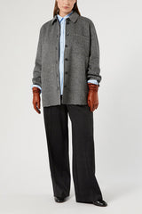 PANIA WOOL BLEND DOUBLE-SIDED FABRIC JACKET