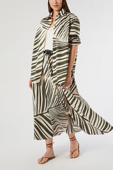 TERZO LONG COTTON POPLIN SKIRT