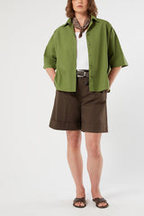 EMIRO GREEN COTTON SHIRT