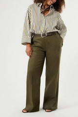 ABANO WIDE-FIT PURE LINEN TROUSERS