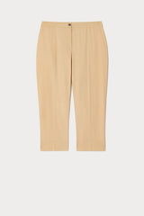 ROBINIA BEIGE STRETCH COTTON TROUSERS