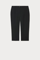 ROBINIA BLACK STRETCH COTTON TROUSERS