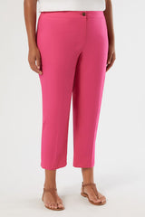 ROBINIA PINK STRETCH COTTON TROUSERS