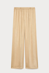 TASCA BEIGE SATIN TROUSERS