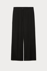 SAUNA BLACK WIDE-FIT FLUID TWILL TROUSERS