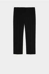 REGGINA BLACK STRETCH CADY TROUSERS