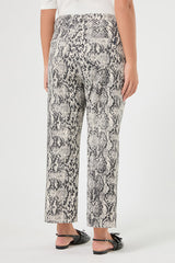 AVENUE FLARED COTTON BULL DENIM TROUSERS