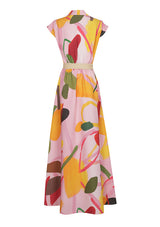 ABSTRACT DESIGN MIDI-DRESS