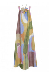MULTICOLOR SUMMERY MAXI DRESS