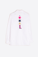 NADINE WHITE EMBROIDERED BLOUSE