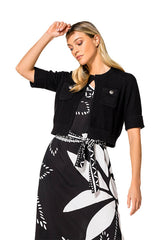 LEAF PRINTED ASYMMETRICAL VISCOSE DRESS