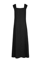 BUTTONED LINEN DRESS