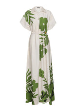 BOTANICAL DESIGN MAXI DRESS